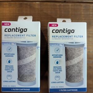 Lot Of 2 Contigo Replacement Filters, New, Clybourn Water Bottle #1352812